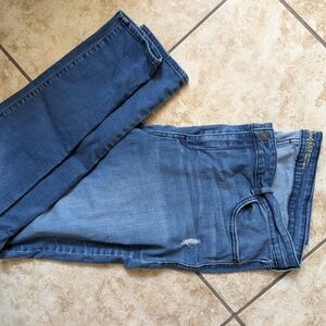 Old Navy Women's Rockstar Dark Blue Skinny Jeans